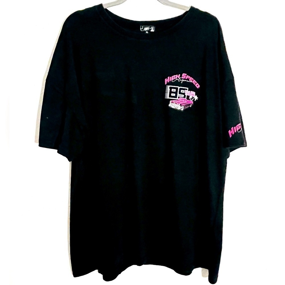 J For Justify Black Graphic Tee NWOT Size XL